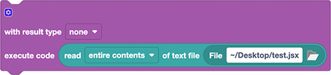 Execute jsx Files with Automation Blocks for Ae