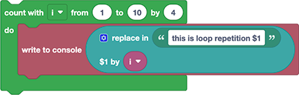 for loop simple example 2