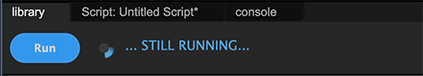 Automation Blocks script still running